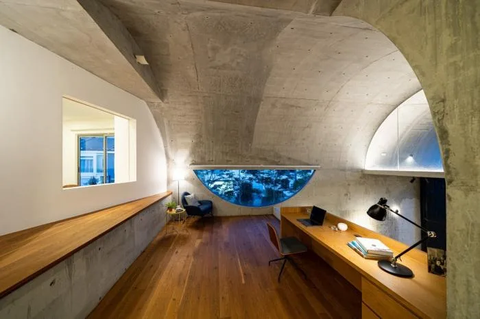 BIM Architecture | Simple yet Bold, the Small Freshness of Concrete Arched Tubes: Bewboc Residence/Fabian Tan