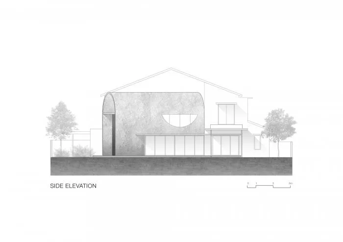 BIM Architecture | Simple yet Bold, the Small Freshness of Concrete Arched Tubes: Bewboc Residence/Fabian Tan