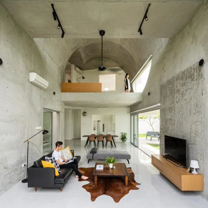 BIM Architecture | Simple yet Bold, the Small Freshness of Concrete Arched Tubes: Bewboc Residence/Fabian Tan
