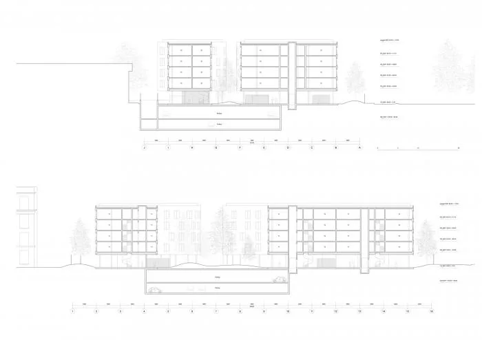 BIM Architecture | Paris 100 Social Housing Plans/SANAA