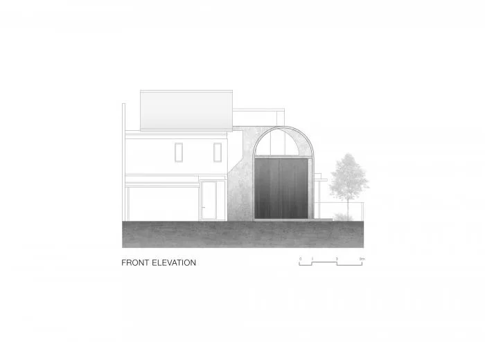 BIM Architecture | Simple yet Bold, the Small Freshness of Concrete Arched Tubes: Bewboc Residence/Fabian Tan