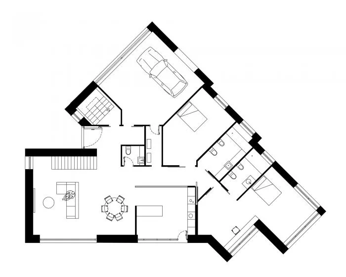 BIM Architecture | Amidst the roughness, the refreshing sunset, VMS Residence/Marcos Miguelez