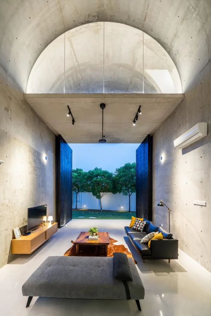 BIM Architecture | Simple yet Bold, the Small Freshness of Concrete Arched Tubes: Bewboc Residence/Fabian Tan