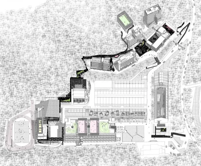 BIM Architecture | Creating Pedestrian Spaces - Shenzhen Mingde College/Yuan Plan Architectural Firm