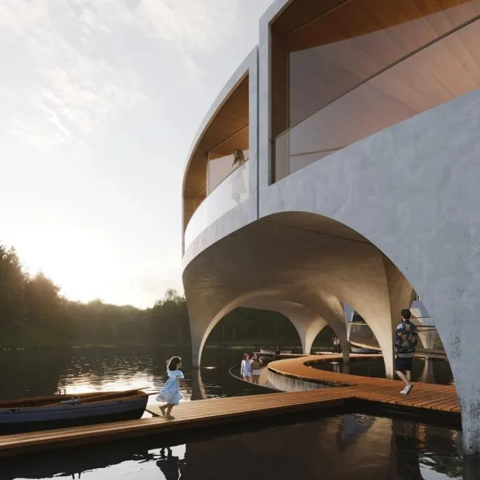 BIM architecture | Fishing boats on forest lakes: Land Ahoy