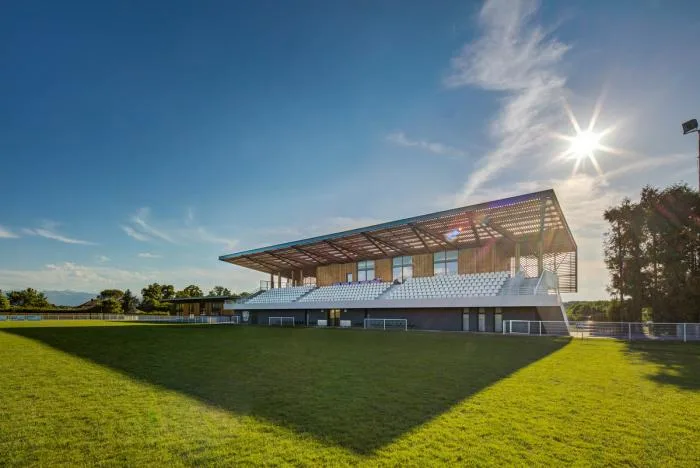 BIM Architecture | Butterflies lightly falling on the farm grass: Ger Stadium