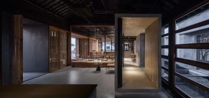 BIM architecture | Creating a modern and warm space under white walls and black tiles, Zhishe Nanchan Guanshui Hotel/Benzhe Architecture