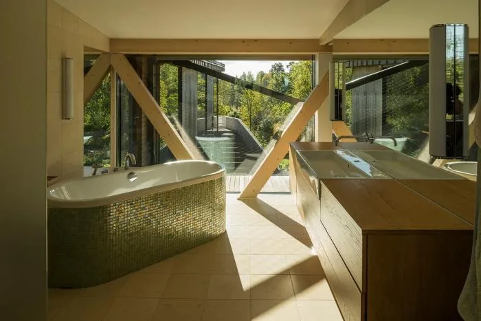 BIM Architecture | Norwegian "Staircase" Residence, Garden Home Facing the Fjord