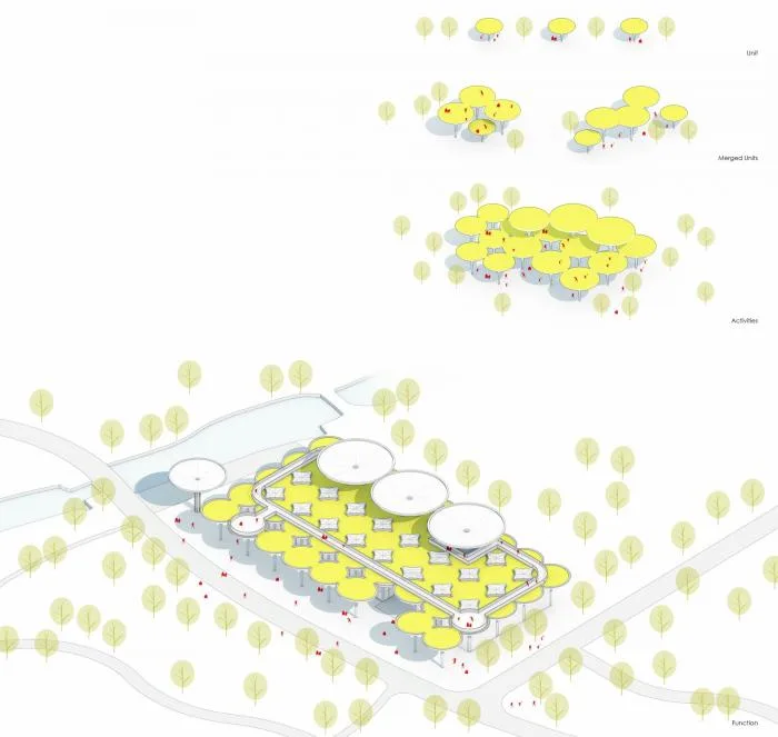BIM Architecture | Dissolving and Dyeing: Linping Sports Park Supporting Project/Architectural Environment Design