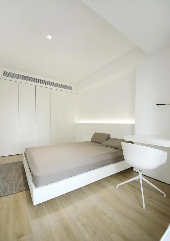 BIM Architecture | 46 ㎡ Beijing Old House Renovation, Minimalist Space for 90s Single Girls/Nameless Creativity Alliance