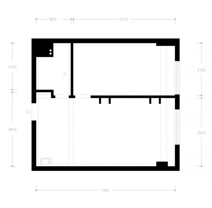 BIM Architecture | 46 ㎡ Beijing Old House Renovation, Minimalist Space for 90s Single Girls/Nameless Creativity Alliance