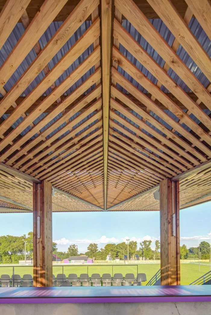 BIM Architecture | Butterflies lightly falling on the farm grass: Ger Stadium