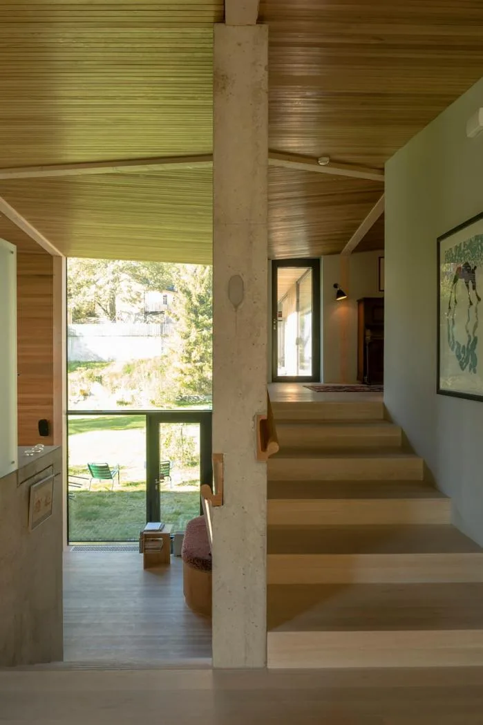 BIM Architecture | Norwegian "Staircase" Residence, Garden Home Facing the Fjord