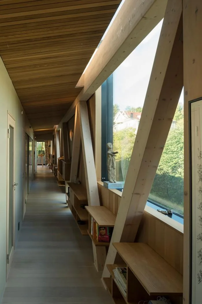 BIM Architecture | Norwegian "Staircase" Residence, Garden Home Facing the Fjord