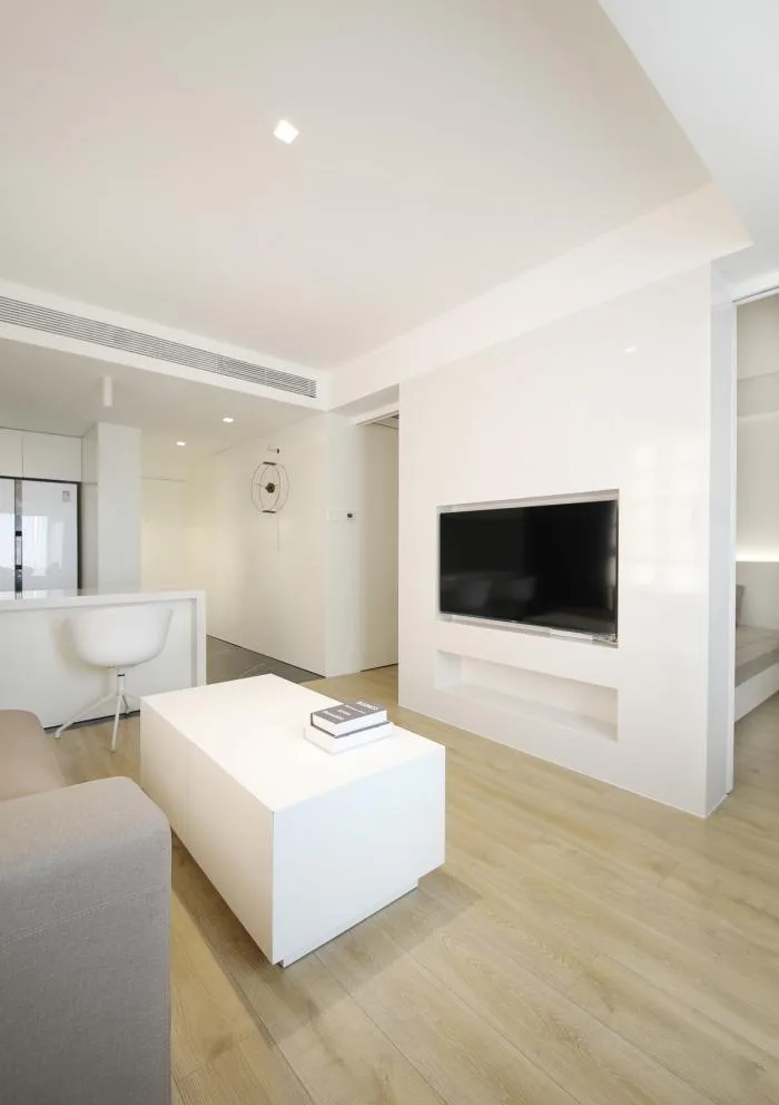 BIM Architecture | 46 ㎡ Beijing Old House Renovation, Minimalist Space for 90s Single Girls/Nameless Creativity Alliance