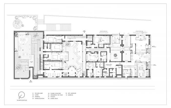 BIM architecture | Creating a modern and warm space under white walls and black tiles, Zhishe Nanchan Guanshui Hotel/Benzhe Architecture