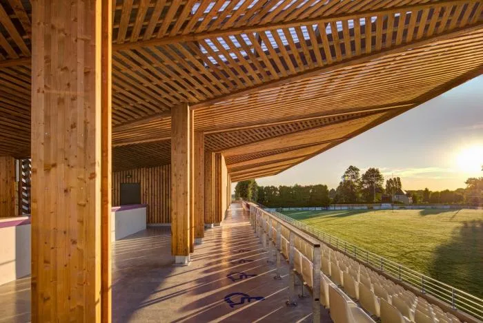 BIM Architecture | Butterflies lightly falling on the farm grass: Ger Stadium