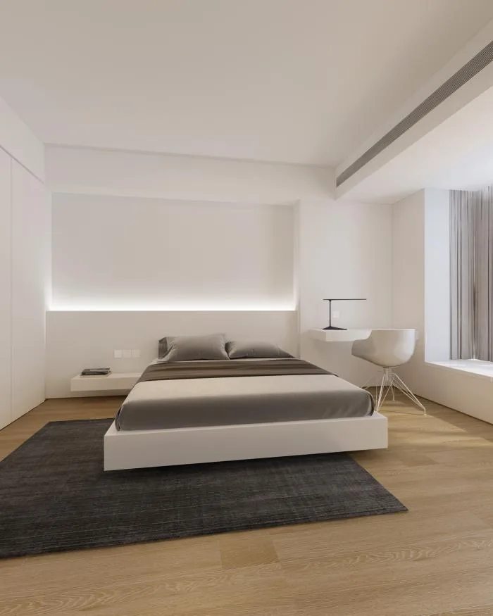 BIM Architecture | 46 ㎡ Beijing Old House Renovation, Minimalist Space for 90s Single Girls/Nameless Creativity Alliance
