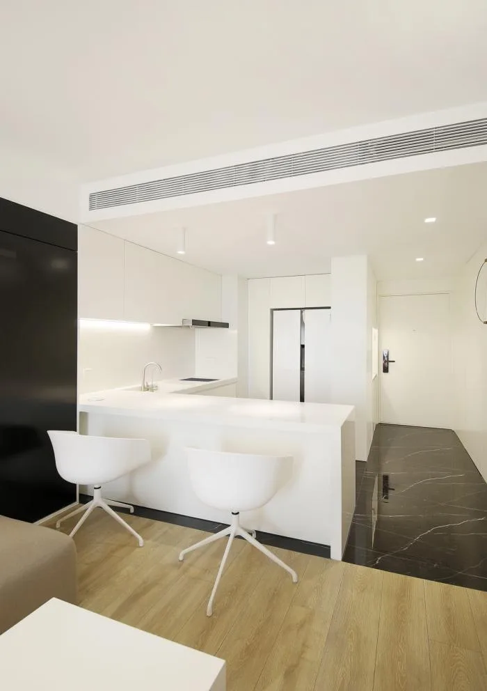 BIM Architecture | 46 ㎡ Beijing Old House Renovation, Minimalist Space for 90s Single Girls/Nameless Creativity Alliance