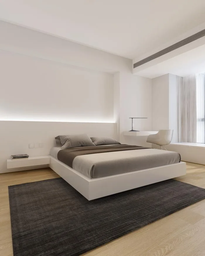 BIM Architecture | 46 ㎡ Beijing Old House Renovation, Minimalist Space for 90s Single Girls/Nameless Creativity Alliance