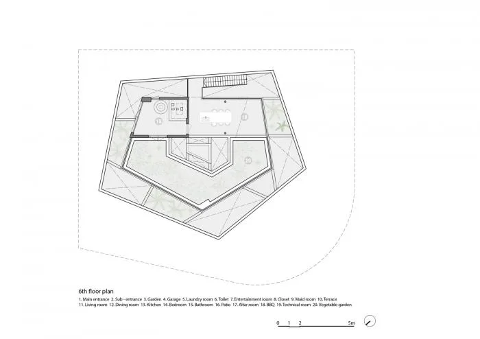 BIM Architecture | Living in the Jungle: Vietnam's 'Five Corner Plan' Tree House/Wu Chongyi Architectural Firm