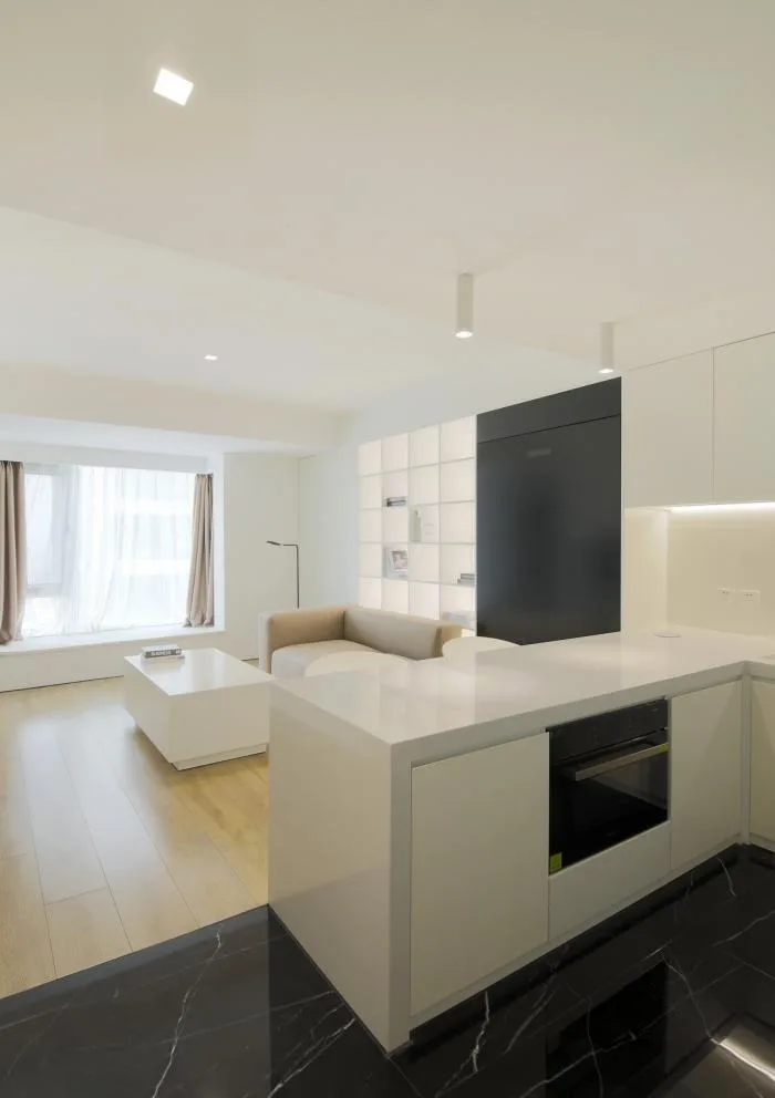 BIM Architecture | 46 ㎡ Beijing Old House Renovation, Minimalist Space for 90s Single Girls/Nameless Creativity Alliance