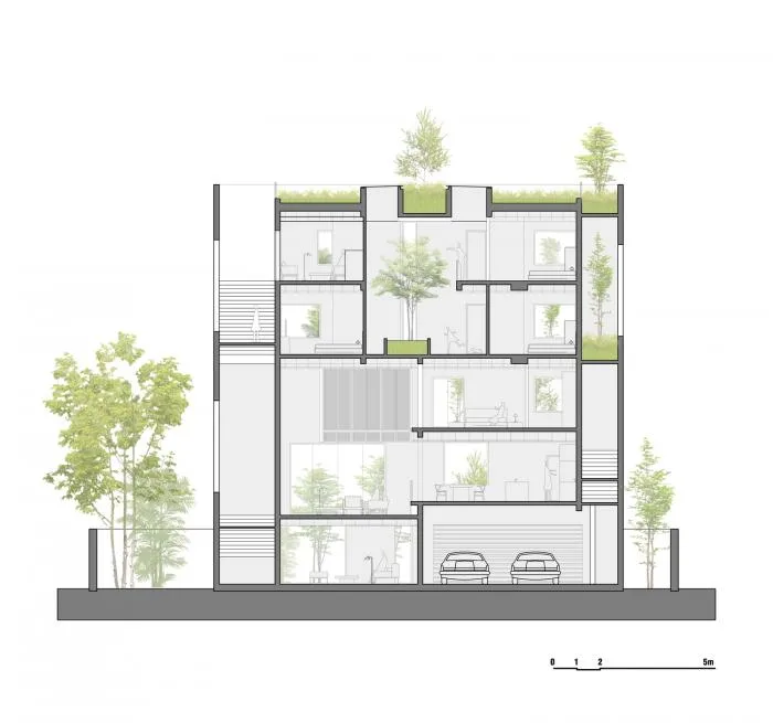 BIM Architecture | Living in the Jungle: Vietnam's 'Five Corner Plan' Tree House/Wu Chongyi Architectural Firm