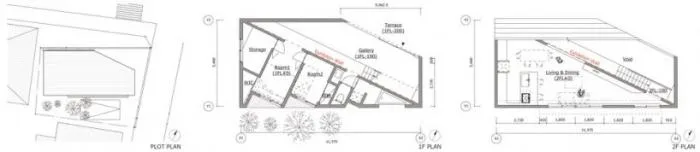 BIM Architecture | 3D Composition of Sloping Roofs and Diagonal Exhibition Walls: Japan 8.5 Residential/DOG