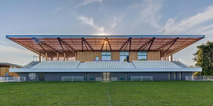 BIM Architecture | Butterflies lightly falling on the farm grass: Ger Stadium