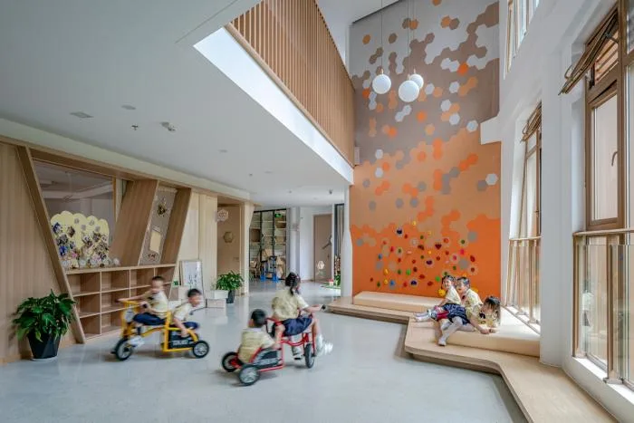 BIM Architecture | Hexagonal 'Hive' Shaped by Simple Geometry: Yangjiadun Branch of Hangzhou Pule Kindergarten/Goa Elephant Design
