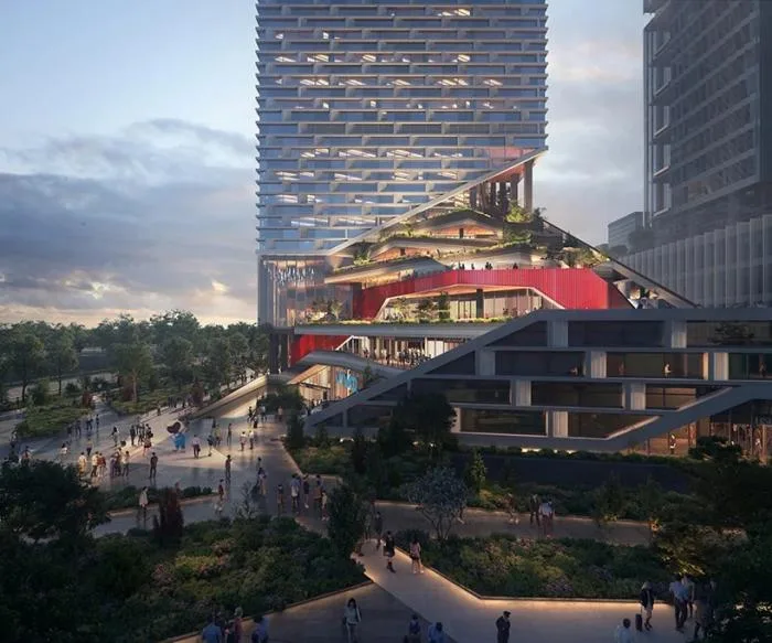 BIM Architecture | vivo Headquarters Office Building, Spiral Garden Terrace Surrounding Up/NBBJ
