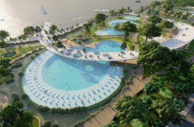 BIM Architecture: Hanjiang Citizen Park’s Riverside Natural Swimming Pool by Baizhu Architecture in the Sericulture District-BIM WORLD