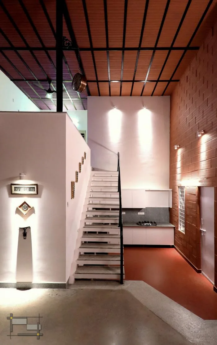 BIM architecture | solemn and transparent, elegant and natural - Indian red "treehouse"/PG Associates
