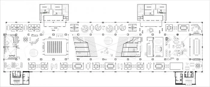 BIM Architecture | A Dynamic Space Like an Outdoor Theater - Mercado Libre Office