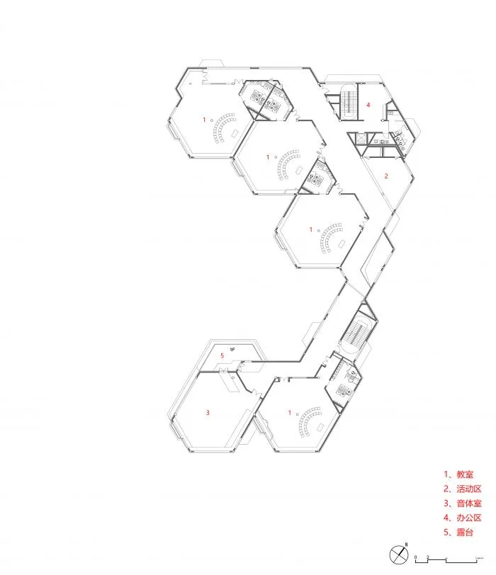 BIM Architecture | Hexagonal 'Hive' Shaped by Simple Geometry: Yangjiadun Branch of Hangzhou Pule Kindergarten/Goa Elephant Design