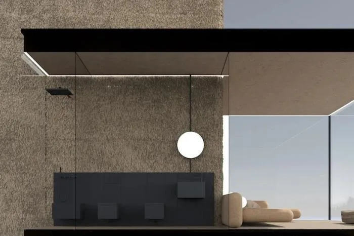 BIM Architecture | Minimalist Glass Hut Standing on a Cliff/Yakusha Design