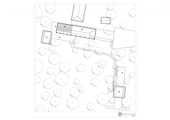 BIM architecture | Zen inspired cottage under exposed brick ceiling