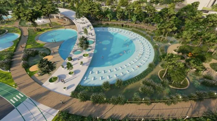 BIM Architecture | Natural Station on the Riverbank: Hanjiang Citizen Park Natural Swimming Pool/Baizhu Architecture+Carve in Sericulture District