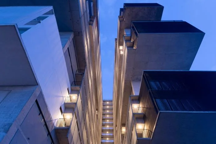 BIM Architecture | Fission of 64 meter Deep Canyon - Amani Apartments