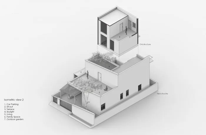 BIM architecture | solemn and transparent, elegant and natural - Indian red "treehouse"/PG Associates
