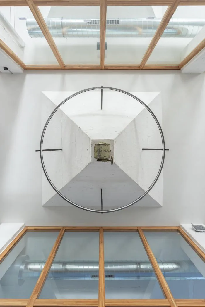 BIM architecture | Wall covered with deep 'eyes', renovation of abandoned barns