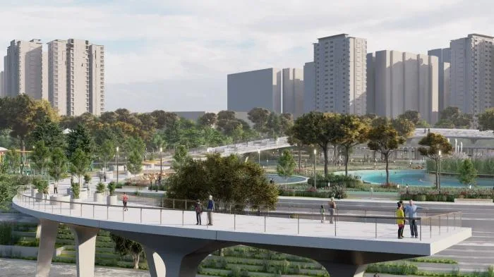 BIM Architecture | Natural Station on the Riverbank: Hanjiang Citizen Park Natural Swimming Pool/Baizhu Architecture+Carve in Sericulture District