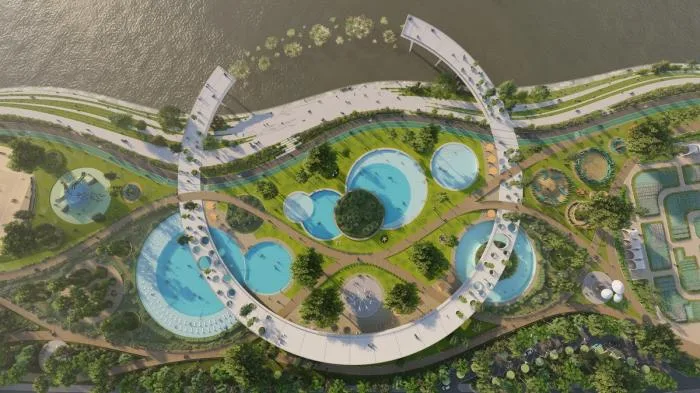 BIM Architecture | Natural Station on the Riverbank: Hanjiang Citizen Park Natural Swimming Pool/Baizhu Architecture+Carve in Sericulture District