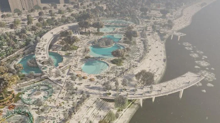 BIM Architecture | Natural Station on the Riverbank: Hanjiang Citizen Park Natural Swimming Pool/Baizhu Architecture+Carve in Sericulture District