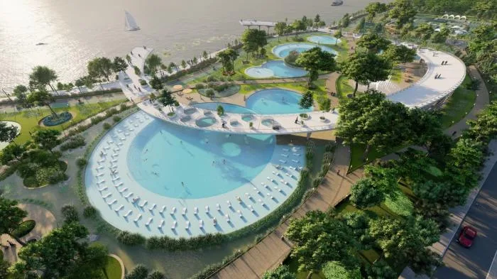 BIM Architecture | Natural Station on the Riverbank: Hanjiang Citizen Park Natural Swimming Pool/Baizhu Architecture+Carve in Sericulture District