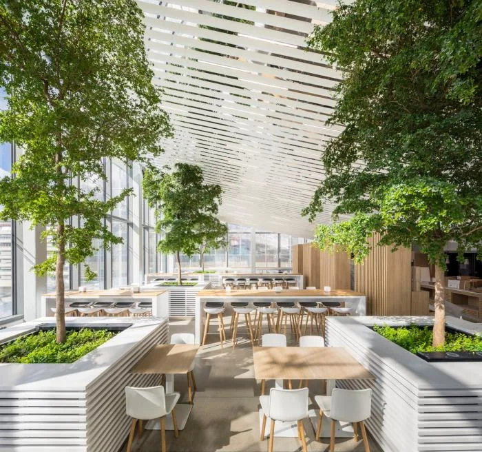 BIM architecture | A set of "crystals" that capture and scatter light - Saint Gobain headquarters office building