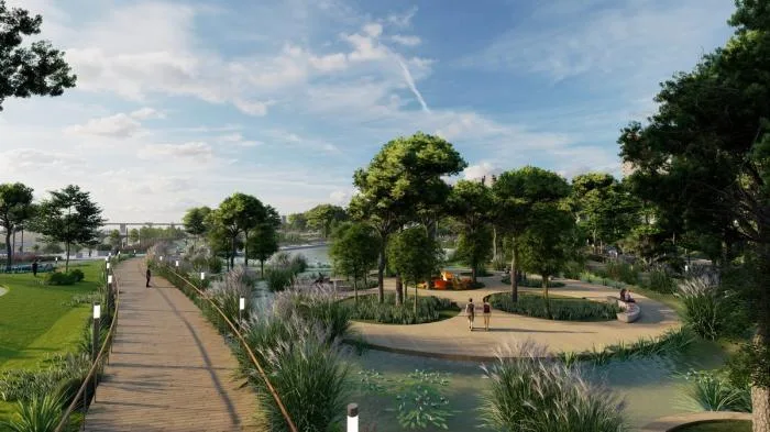 BIM Architecture | Natural Station on the Riverbank: Hanjiang Citizen Park Natural Swimming Pool/Baizhu Architecture+Carve in Sericulture District