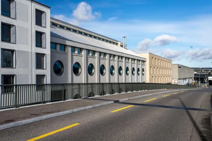 BIM architecture | Wall covered with deep 'eyes', renovation of abandoned barns