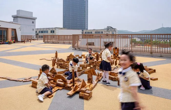 BIM Architecture | Hexagonal 'Hive' Shaped by Simple Geometry: Yangjiadun Branch of Hangzhou Pule Kindergarten/Goa Elephant Design
