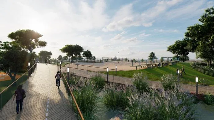 BIM Architecture | Natural Station on the Riverbank: Hanjiang Citizen Park Natural Swimming Pool/Baizhu Architecture+Carve in Sericulture District